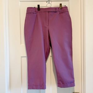 WHBM slim crop pants